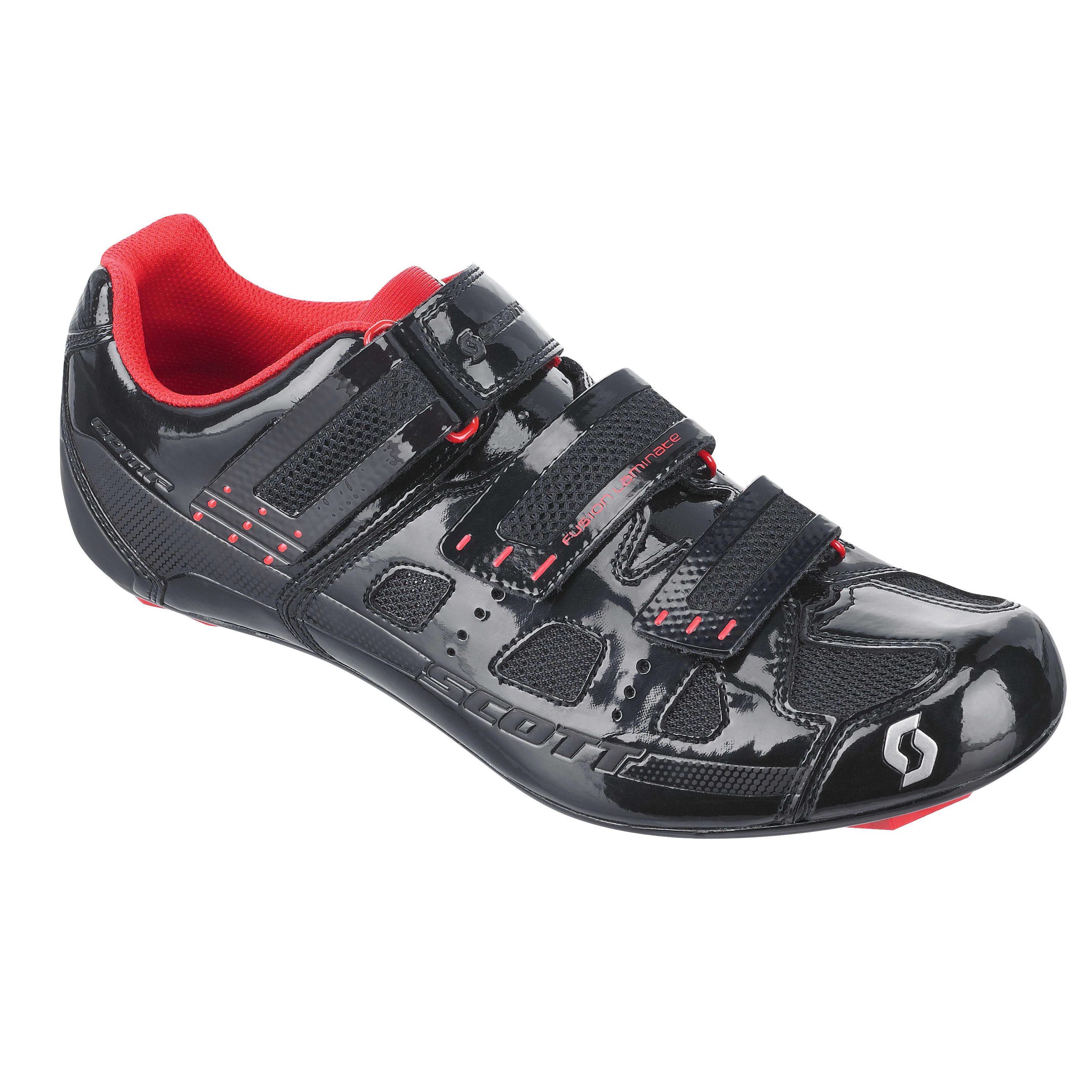 Scott Comp Road Shoes - Gloss Black / Red - Image 3