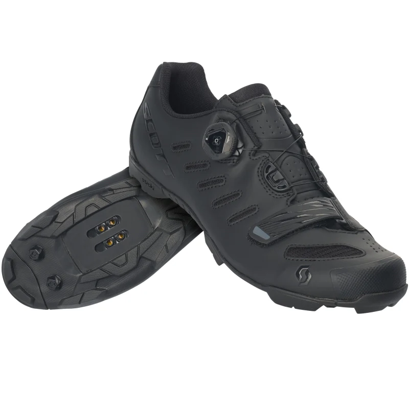 Scott Mtb Team Boa Shoes - Matt Black / Gloss Black - Image 4