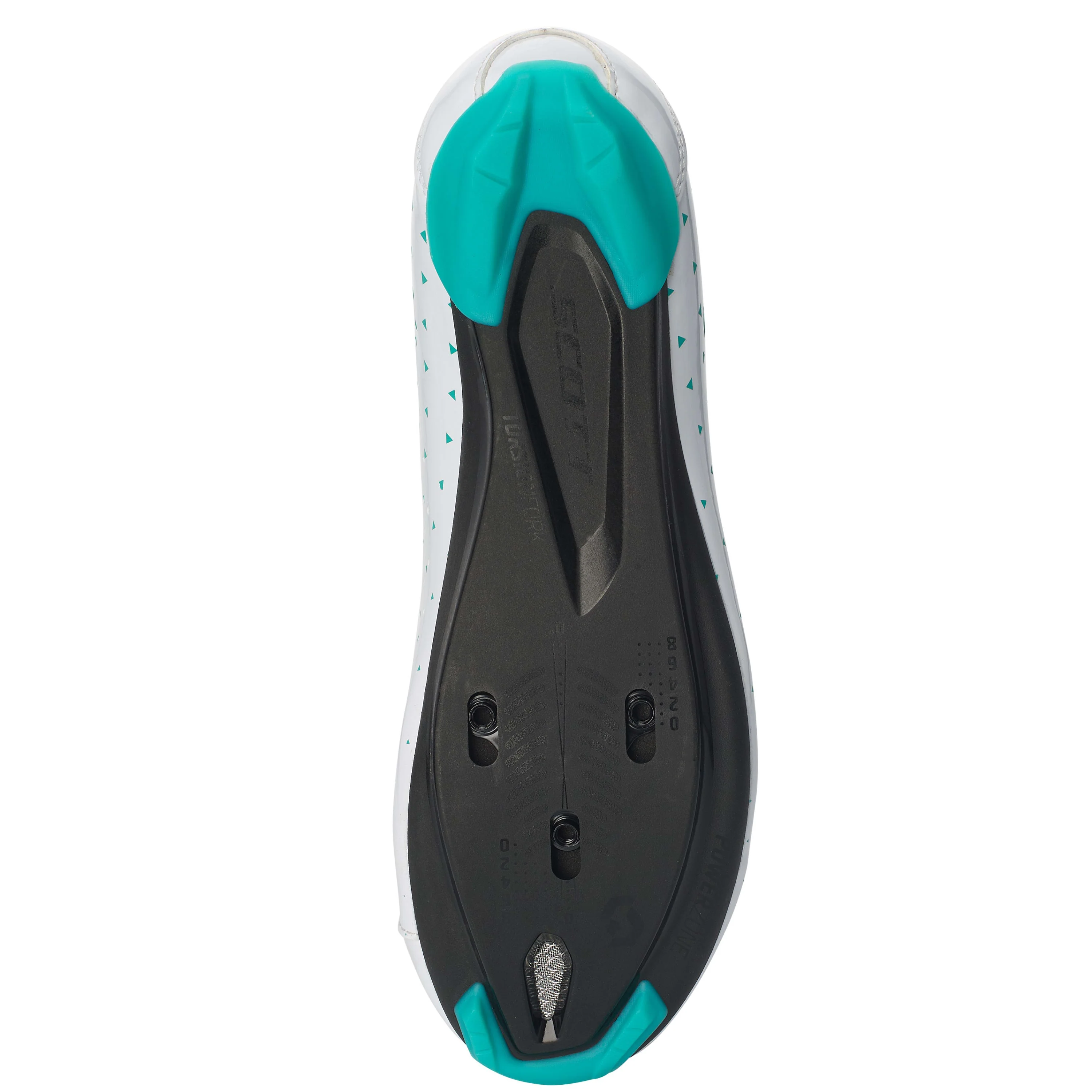 Scott Comp Boa Womens Road Shoes - Gloss White / Turquoise Blue - Image 4