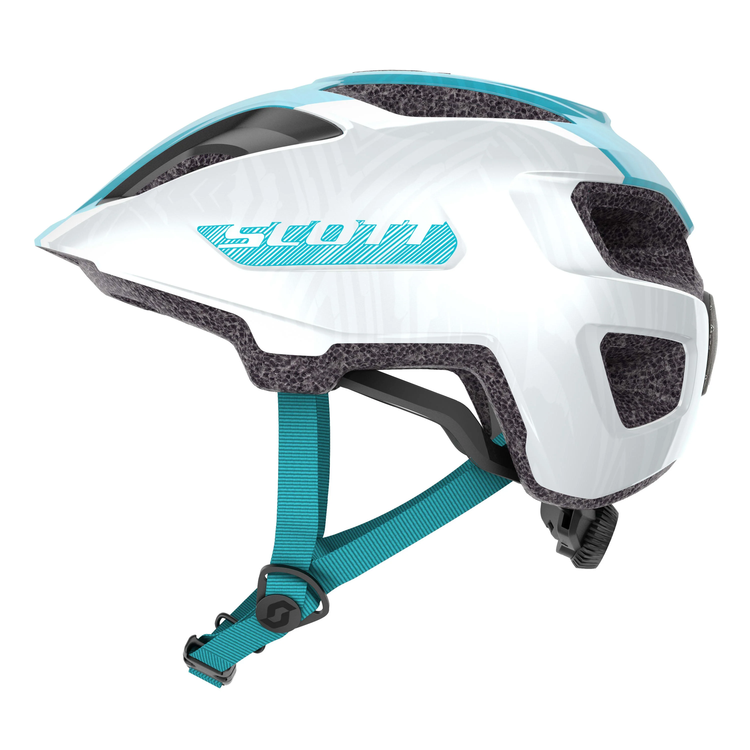 Scott Spunto Junior (as) Helmet - White / Breeze Blue - Image 3