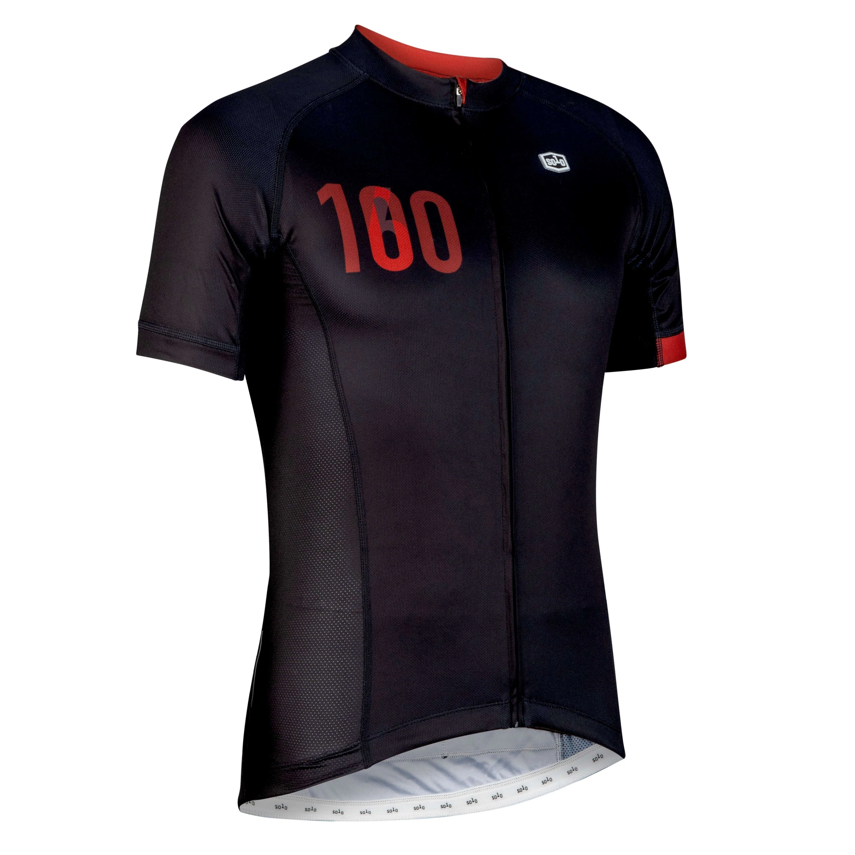 Solo Century Jersey - Black / Red - Image 3