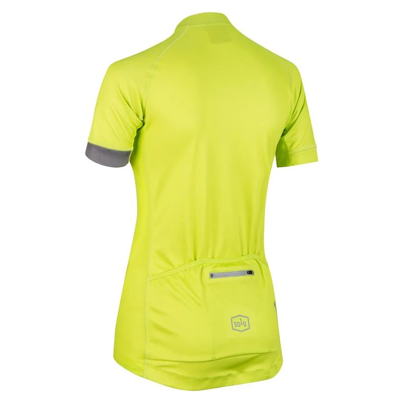 Solo Century Jersey Womens - Sulphur Yellow / Grey - Image 2